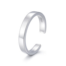 CHIC & ARTSY 925 Sterling Silver Open Toe Ring for Women – Lightweight, Adjustable, Stackable, Barefoot Sandal Jewelry