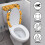 Ensemble de housse de toilette d'Halloween avec fond élastique 3