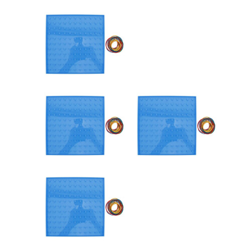 4Sets Geoboard Lernspielzeug Doppelseitig Kinder Kreativset