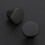 3 Pack Cabinet Knobs Black Kitchen Cabinet Knobs Round Dresser Drawer Knobs Matte Black Drawer Pulls Closet Door Knobs 2