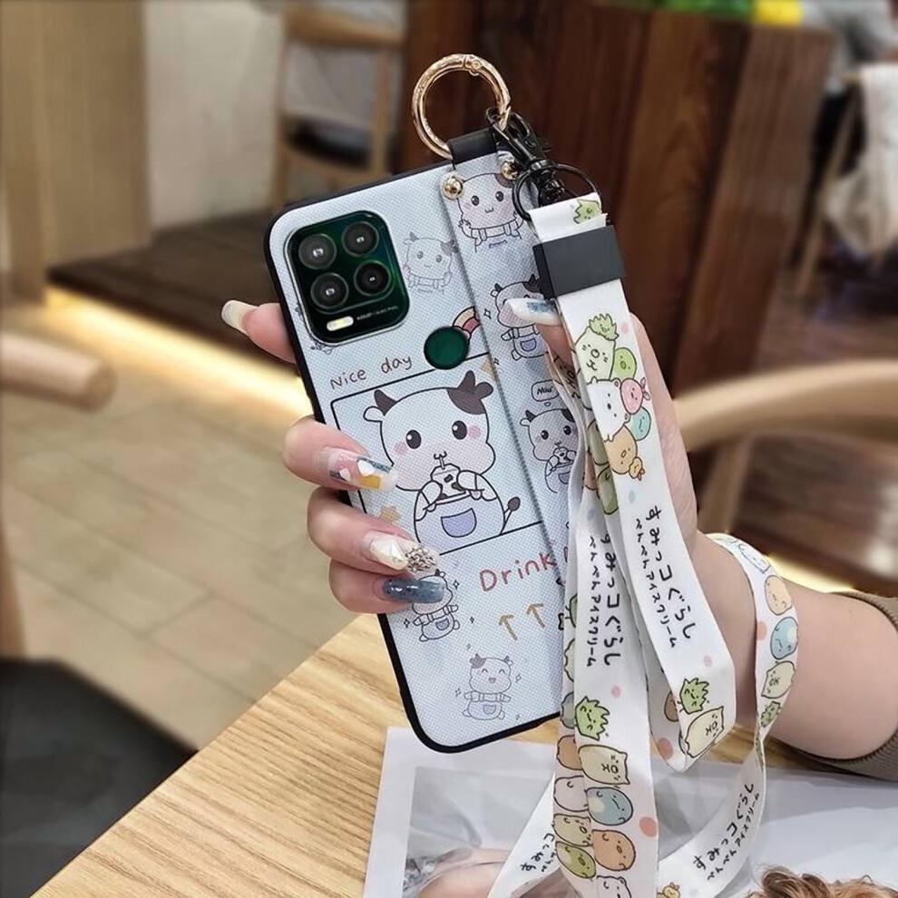 Moto G Stylus 5G Phone Case Â Anti-Knock, Soft Silicone With Wrist Strap, Ring, Kickstand & Lanyard 9482726337010
