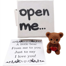 Handmade Mini Bear Keepsake in Box with Encouragement Card