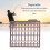 30Pcs Plastic Grid Type Bait Stoppers Brown 7