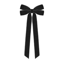 Black Velvet Christmas Bow 5x10in