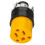 Extension Cord End Replacement Yellow 3-Prong Female Plug 1