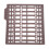 30Pcs Plastic Grid Type Bait Stoppers Brown 8