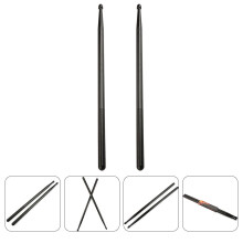 Black Drumsticks with Non- Grip, 1 Pair - Ideal for Drumming Practice, Performance, and