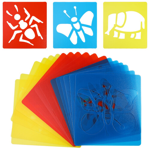 Fall Painting Template Stencils Reusable Zoo Theme for Kids
