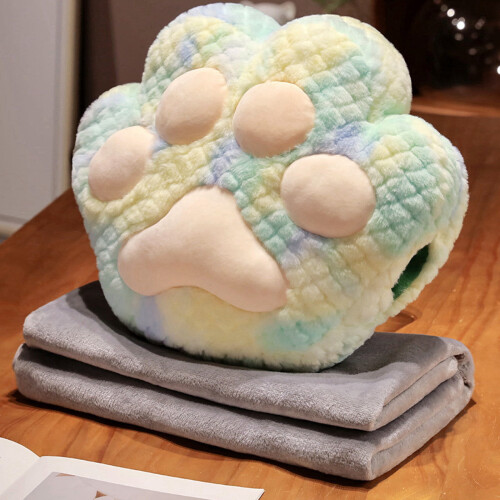 Cat Travel Pillow Blanket Set Portable Warm Compact 2