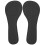 (Black) Sweat-Absorbing Barefoot Shoe Inserts for Women 1