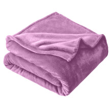 Microfiber Flannel Blanket Light Purple 70.87 x 78.74 Inches