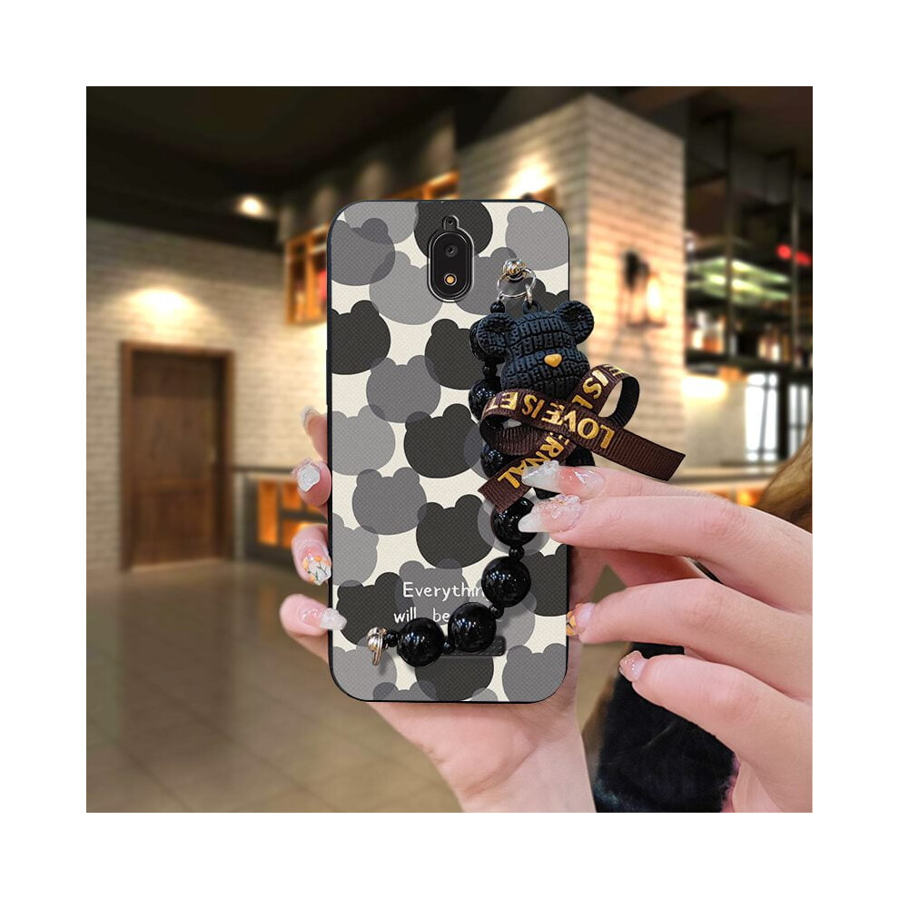 Blu View2/B130dl Phone Case – Skin-Friendly, Dirt-Resistant, Waterproof, Anti-Knock Silicone Case With Bear Cartoon Design 9493189688304