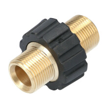 Raccord de tuyau à double embout M22x1,5 mâle pour nettoyeur haute pression