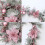 Guirlanda de Natal artificial rosa com enfeites de bolas. 8