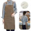 Waterproof Canvas Chef Apron with Adjustable Strap - Light Coffee 8