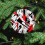 Black Red Geometric Christmas Ornaments White 12pcs 8