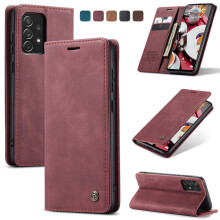 Leather Wallet Phone Case with Card Holder & Zipper – Compatible with Samsung Galaxy A73, A53, A33, A23, A13, A72, A52, A42, A32, A22, A12, A71,