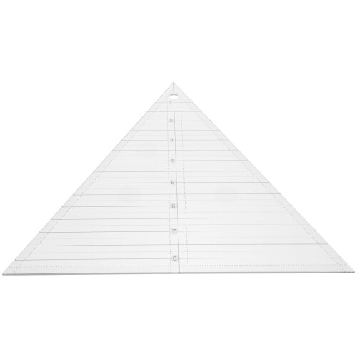 HEMOTON Acrylic Quilting Ruler White Equilateral Triangle 1