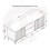 TV Unit Tide Crest 120cm - White & Gold 7
