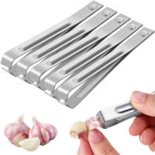 6 Pcs Garlic Prep Tool Stainless Steel Peeler for Food Preparation Home Use