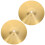 Conjunto de 2 pratos de bateria HOMEMAXS Jazz, em latão, para prática e performance, leves, dourados, 8 polegadas. 4