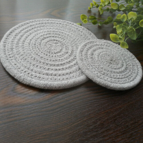 Lot de 4 sets de table en coton résistant à la chaleur