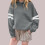 Παιδική Φλις Φούτερ με Τσέπες & Λευκά Ριγέ Μανίκια για Αγόρια & Κορίτσια 1-14 ετών 1