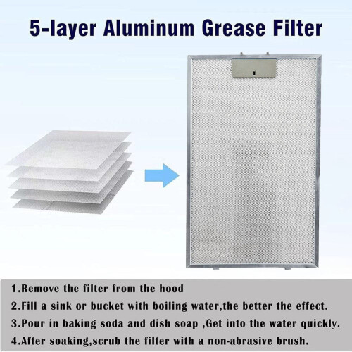 Dunstabzugshaubenfilter, Metallgewebe-Abluftfilter, 400 x 275 x 9 mm 1