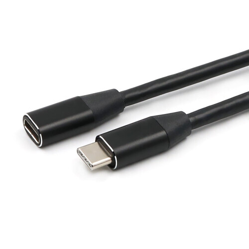 Cabo extensor USB-C preto de 39,4 polegadas para dispositivos USB-C (1 unidade) 1