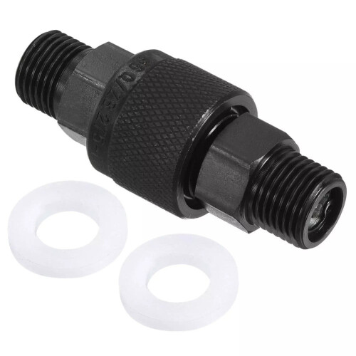 Hydraulic Quick Connect Coupler Set M16x1.5 mm Male Black