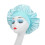 Satin-finish shower cap with adjustable elastic drawstring 5