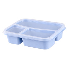 Boîte à lunch compatible micro-ondes avec 3 compartiments pour la préparation des repas - Idéale pour le travail et le contrôle du régime