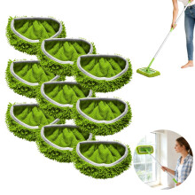 Recharges de serpillière en chenille super absorbantes, 9 pièces, housses en microfibre sans traces pour tous types de sols, y compris ceux