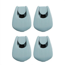 4 Pcs Portable Multifunctional Fishing Rod Holder, Durable Wear-Resistant Clip Tight Binding Fastener for Various Sized Poles
