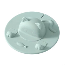 Couvercles de tasse en silicone, motif chat, avec porte-sachet de thé intégré, pour café ou thé au lait.