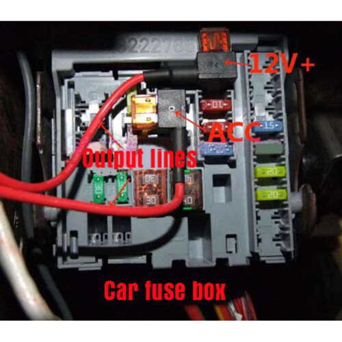 Βάση ασφάλειας 12V12V Εύκολη αντικατάσταση Θήκη ασφάλειας Υψηλής αξιοπιστίας Θήκη 2