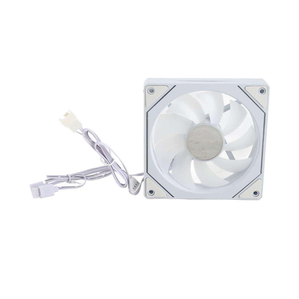 120Mm Rgb Pwm Computer Case Fan 800-2000Rpm Quiet White 7901387594218