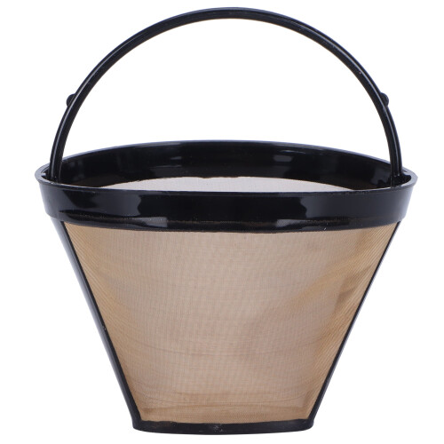 EBTOOLS Stainless Steel Coffee Filter Coffee Machine Reusable Cone Coffee Supplies 2