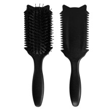 Curl Brush for Black Women – Frizz-Free Silk Finish, Juicy Definition & Effortless Detangling (BLACK)