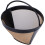 EBTOOLS Stainless Steel Coffee Filter Coffee Machine Reusable Cone Coffee Supplies 4