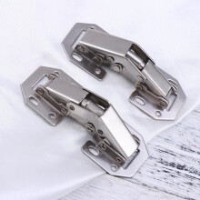 5 PCS Kitchen Cabinet Door Hinge Hinges Cabinets Heavy Duty Concealed Silver