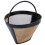 EBTOOLS Stainless Steel Coffee Filter Coffee Machine Reusable Cone Coffee Supplies 5