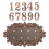 Retro Style Address Plaque 1 Set 4
