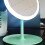 FRCOLOR LED Desk Makeup Mirror Rechargeable USB Three-Color 7