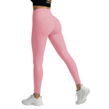 Women's High-Waisted Ribbed Leggings with Butt-Lifting and