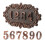 Retro Style Address Plaque 1 Set 6