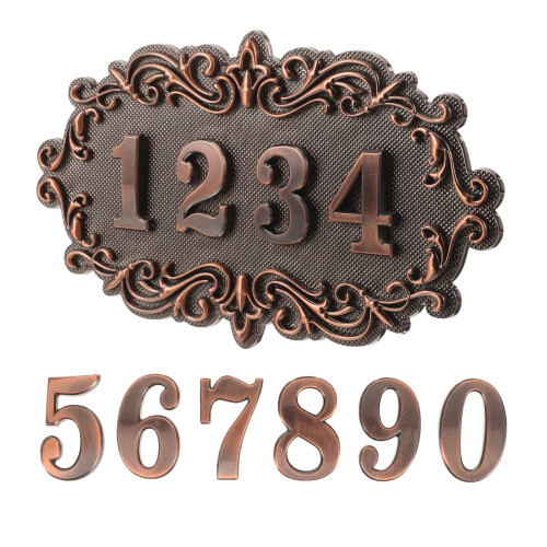 Address House Number Front Door Plaque Vintage Mailbox 2