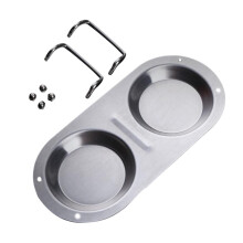 Afneembare lepelhouder, 1 stuk, roestvrijstalen bestekrek, zilverkleurig, voor thuisgebruik in de keuken.