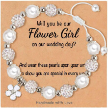 Flower Girl Proposal Bracelet with Jewelry Box