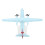 Avianca FOK F50 airplane model 1:200 scale 7